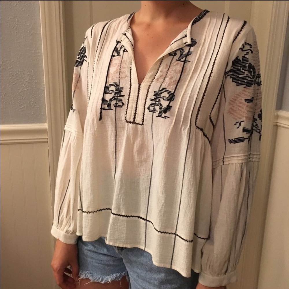 Ulla Johnson Natural Flora Blouse Revolve